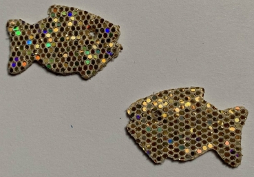 Fisch gold irisierend